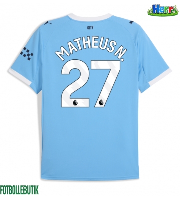 Manchester City Matheus Nunes #27 Hemmatröja 2025-26 Kortärmad